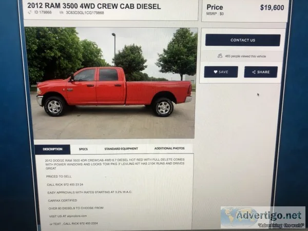 2012 Dodge Ram 2500 Diesel