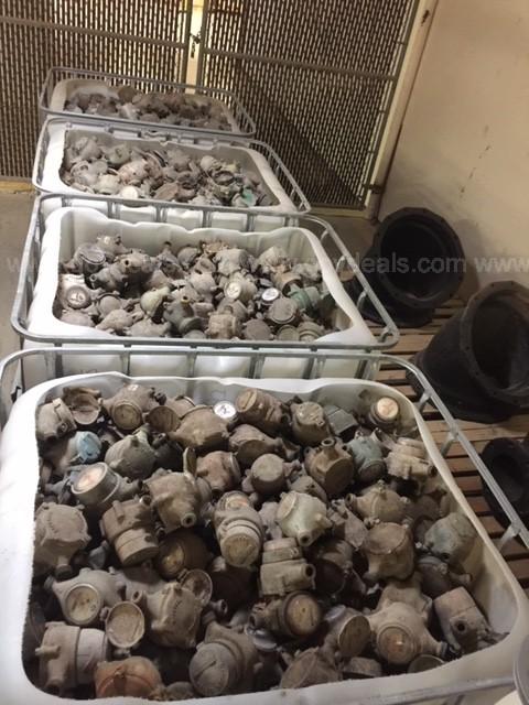 Lot of Various Size Water Meters