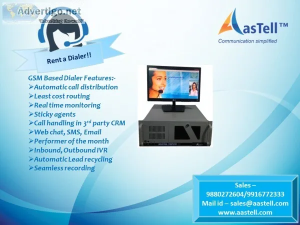 Why shell out more money When you can rent a dialer