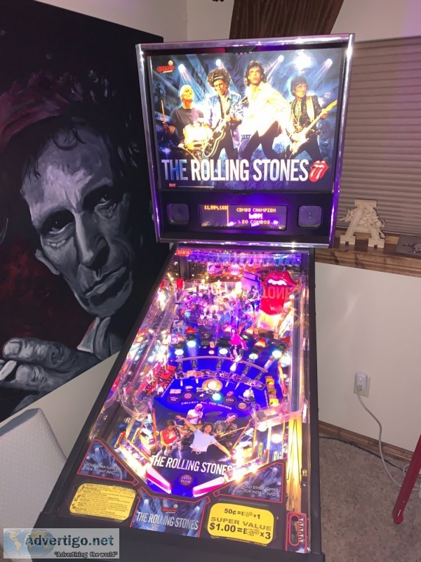 The rolling stones classic pinball game