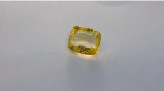 Yellow sapphire for luck and fortune