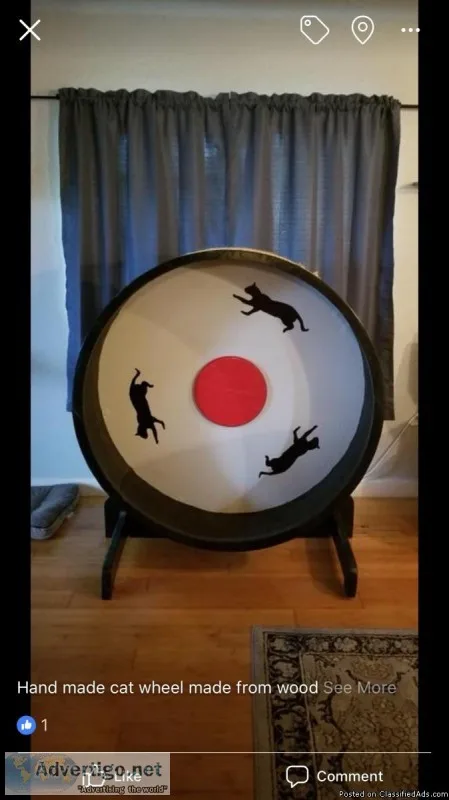 Handcrafted Cat Wheel