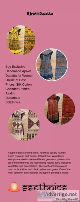 Ajrakh Dupatta