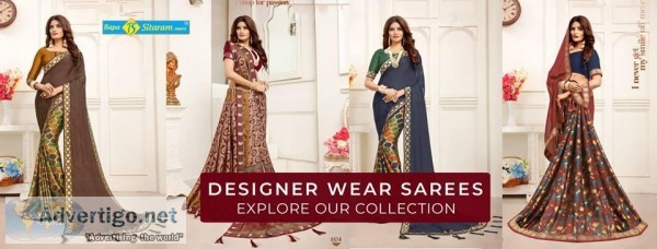 Designer Sarees Wholesalers in Surat  Bapa Sitaram Prints