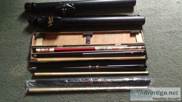 Collectors pool cues