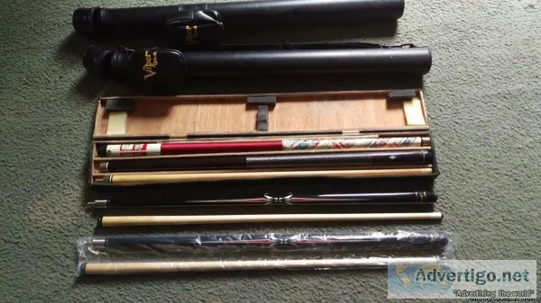Collectors pool cues