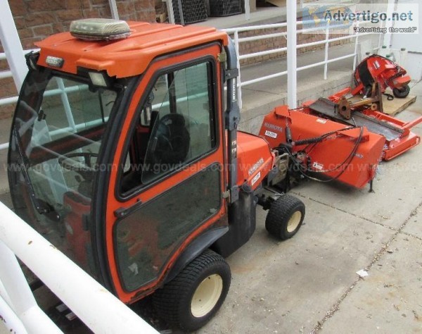 Kubota F3680 Tractor with Assorted Attachments