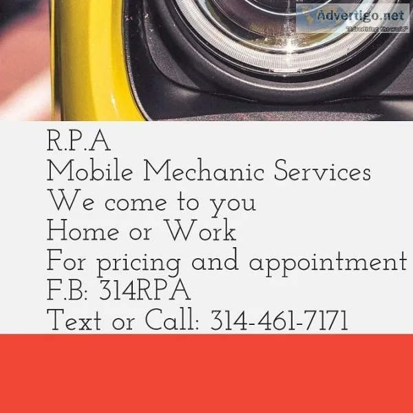 Mobile Mechanic Services