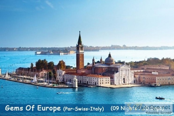 Paris Switzerland Italy Honeymoon Tour Packages from Delhi India