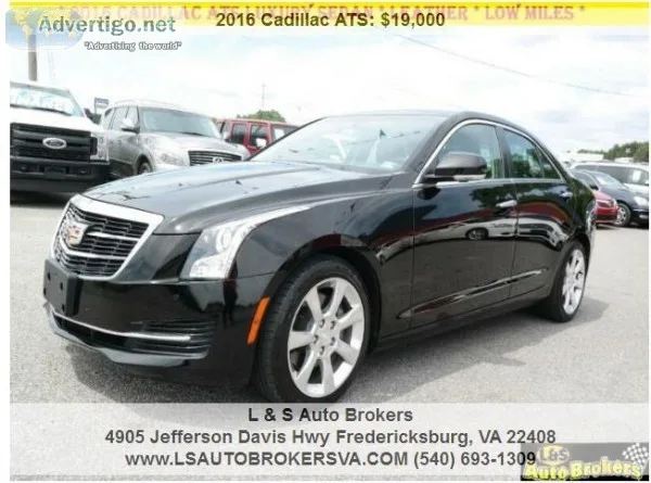 2016 CADILLAC ATS 2.0LUXURYLOW MILESFINANCING AVAILABLE