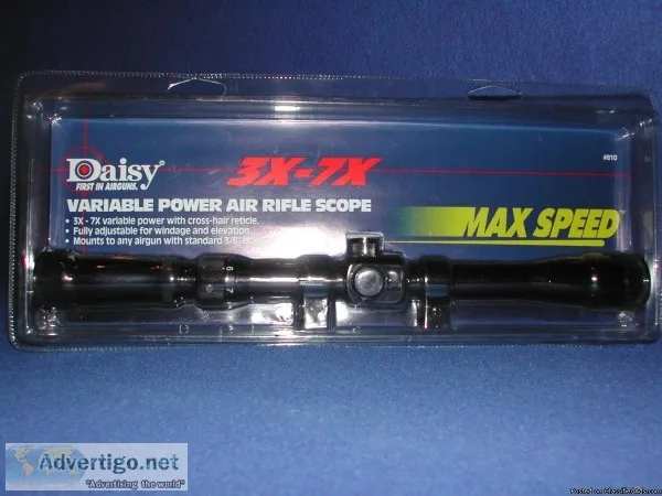 .22Air Rifle SCOPE Daisy 3-7 X 25mm NEW in sealed package model 