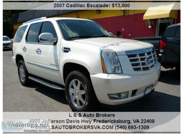 2007 CADILLAC ESCALADESUV4DR FINANCING AVAILABLE