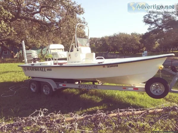 Boat 20  marshall 150 hp motor runs and rides great