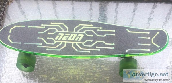 Neon skateboard