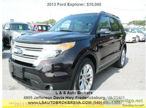 2013 FORD EXPLORER XLTSUVFINANCIN G AVAILABLE