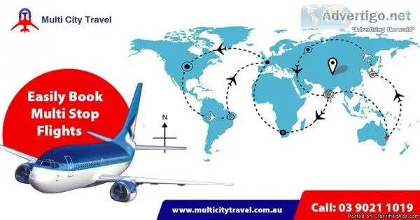 Book Multi-Stop Cheap Flights and travel at affordable rates