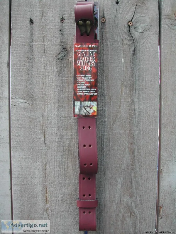 RIFLE SLING leather military style top grain cowhide NEW in pack