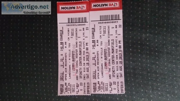 JIMMY BUFFETT TICKETS