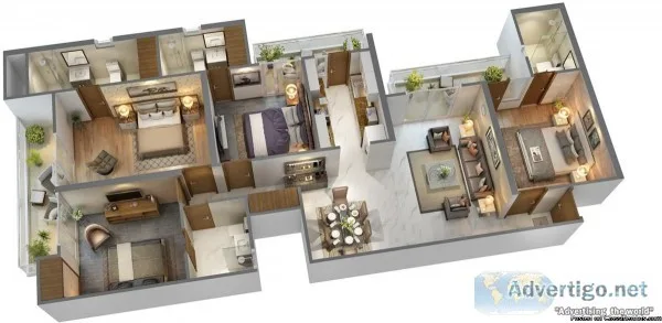 3 BHK and 4 BHK flats in Siddharth Vihar