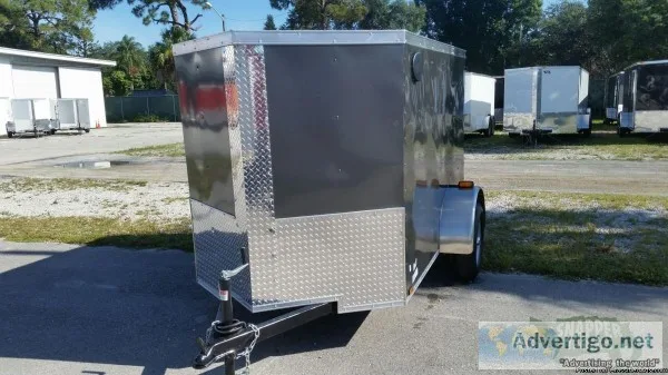 5 x 8 Custom Enclosed Cargo Trailer WV-nose - 11218