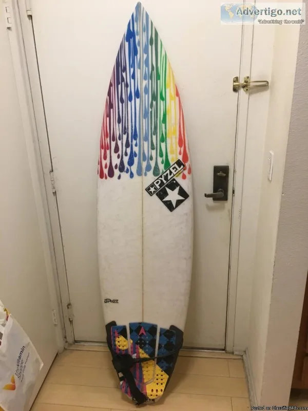 Custom Pyzel 6 2   short board tri fin