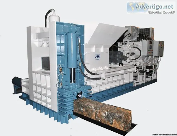 Continuous Baler for Metal Scrap Bundling