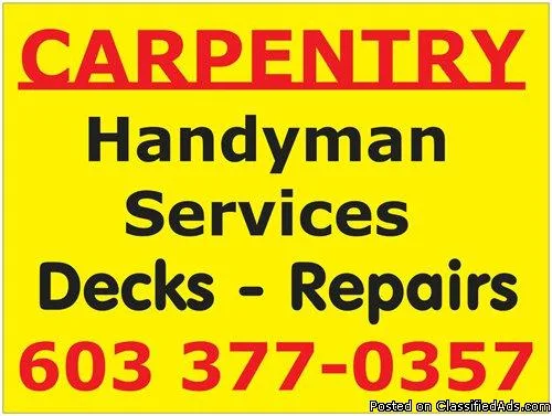  Carpentry - Handyman Services