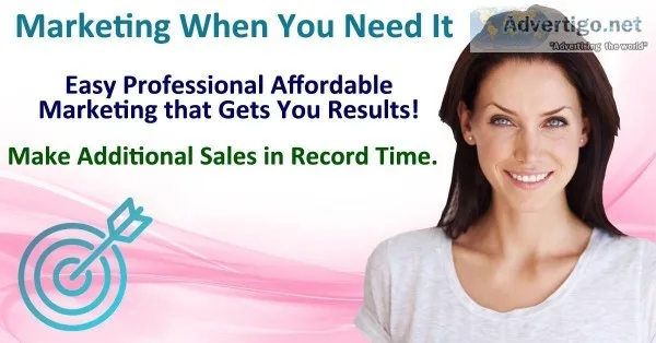 [Affordable] Marketing When You Need It