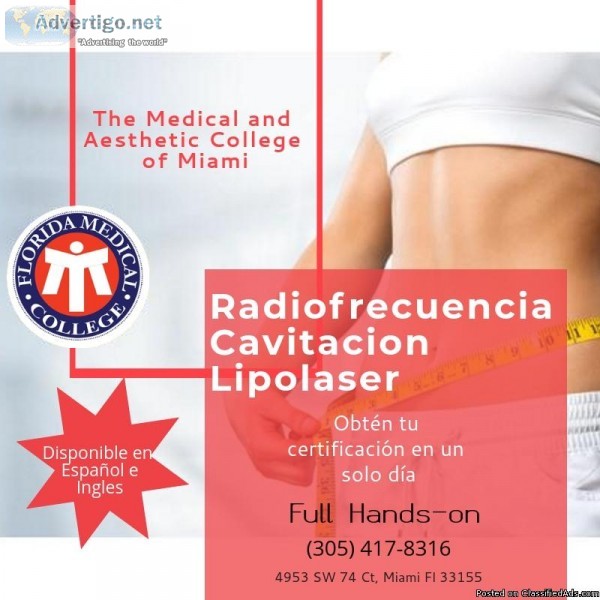 Curso de Radiofrecuencia  y Cavitacion
