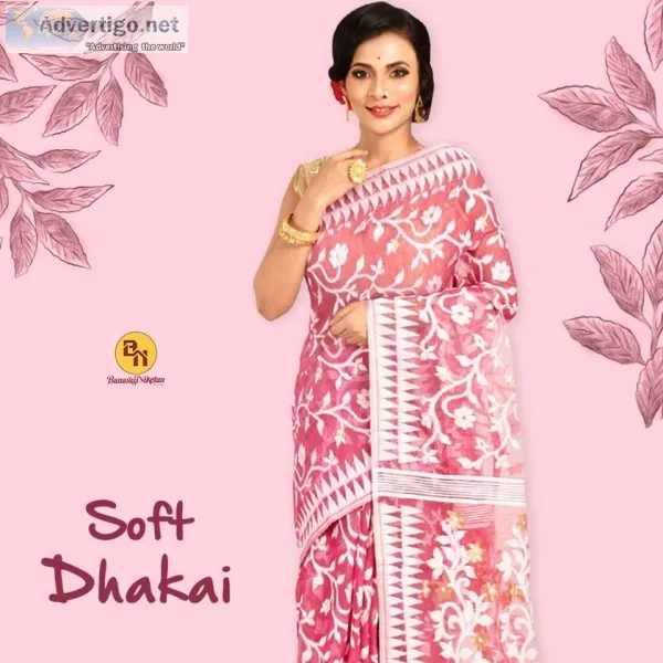 Buy Pure and Authentic Dhakai sarees online