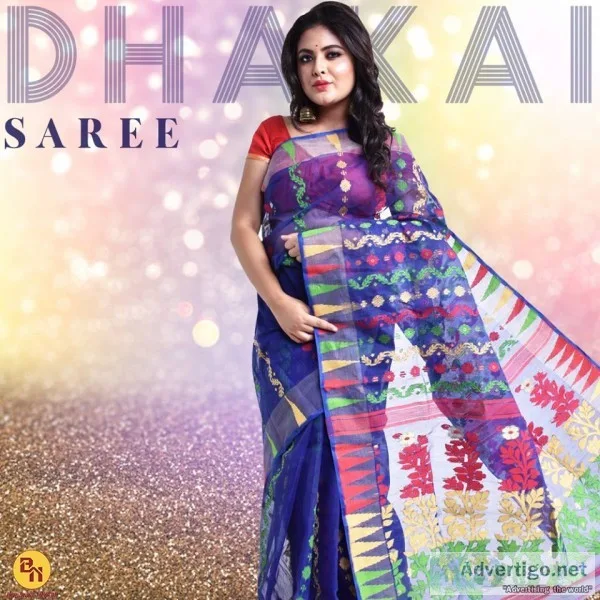 Buy Pure and Authentic Dhakai sarees online