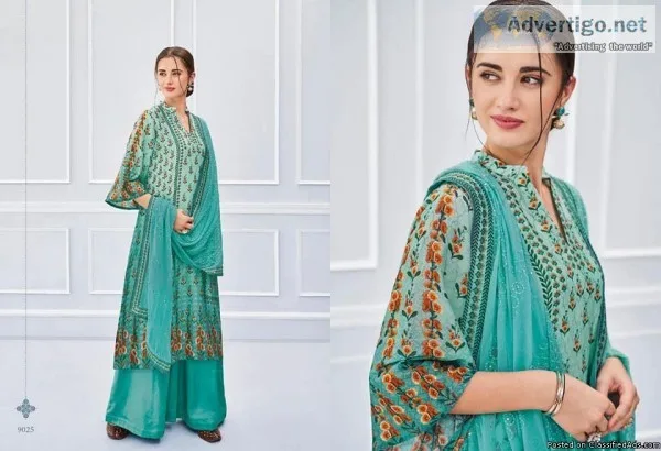 elegant pure bemberg digital printed kimora heer vol 42 suits av