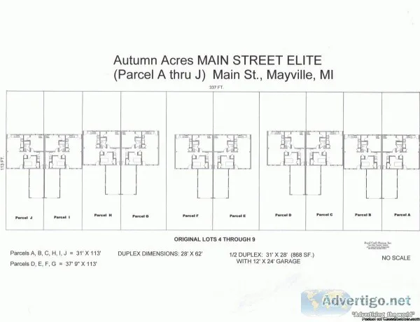10 Village LOTS in Mayville Michigan