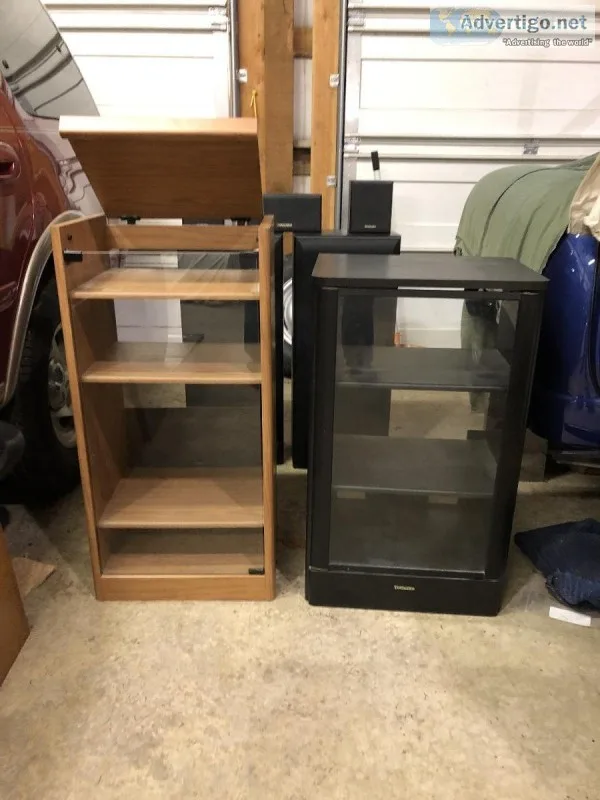 surround sound speakers and cabinets