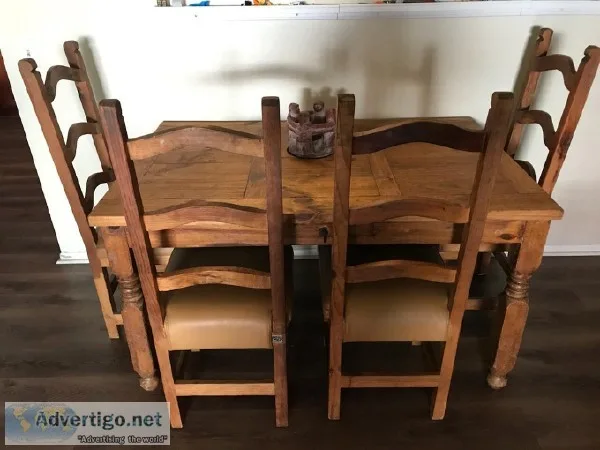 Rustic table and 4 chairs