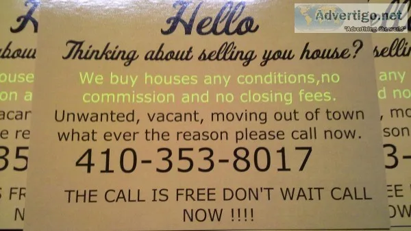 We buy houses