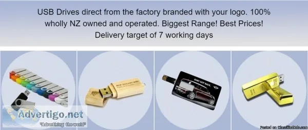 Branded Customised USB Drives With Logo in New Zealand