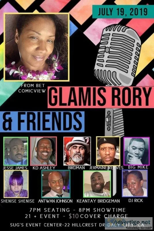 Glamis Rory from BET Comicview and friends