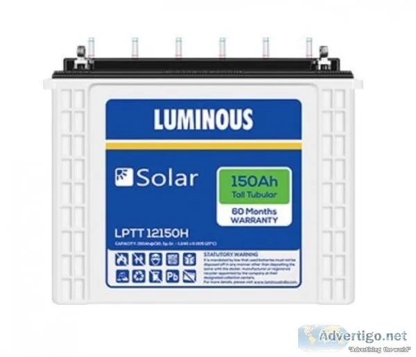 Using Luminous Solar batteries for better performance