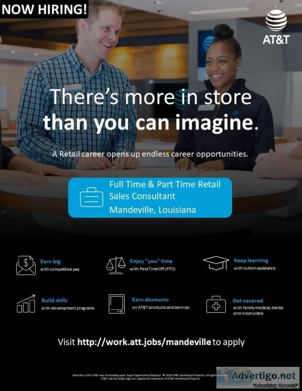 Full Time Retail Sales Consultant - Mandeville LA