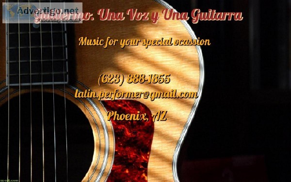 Mexican music for your party. Soloist Guitarist and Singer