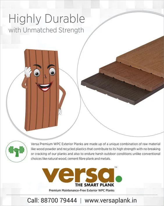 Versa WPC Plank - More Durable and Longer Lasting Than Wood Itse