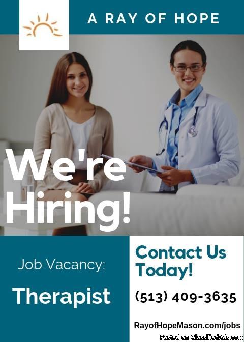 We are hiring for Therapist in Mason Ohio