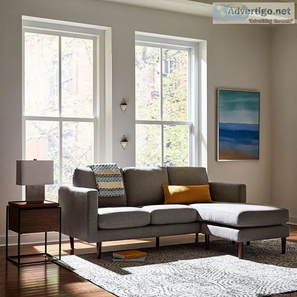 Modern Reversible Chaise sectional sofa