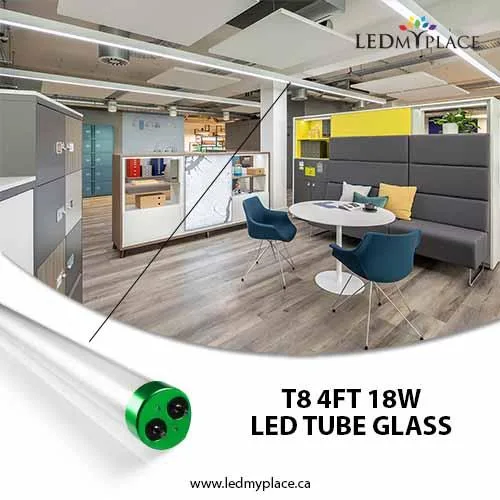 Install T8 4ft 18W LED Tube is best to Replace Old Fluorescent T