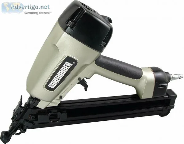2-12&quot Angled Finish Nail Gun with Carrying Case 15-Gauge