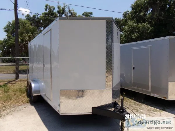 7 x 16 Custom Enclosed Cargo Trailer WExtra Height and Upgraded 