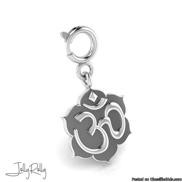Holy Om Charm and Silver Jewellery By JollyRolly