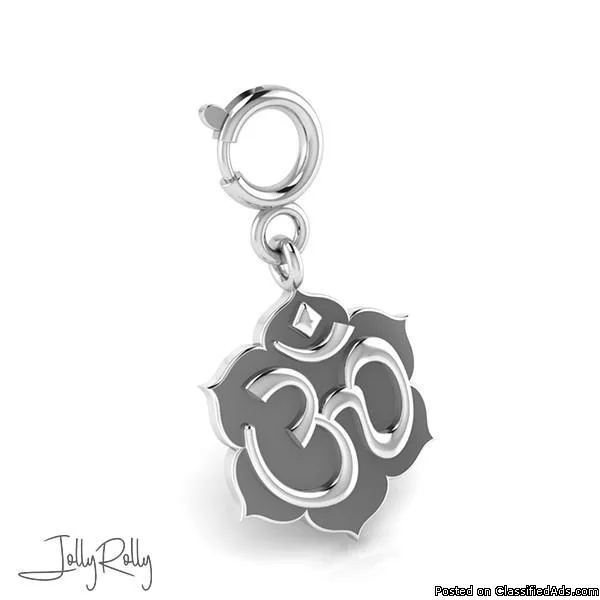 Holy Om Charm and Silver Jewellery By JollyRolly