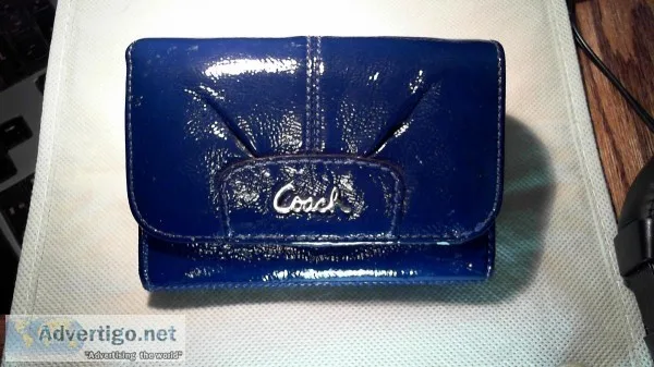 Blue Coach Wallet